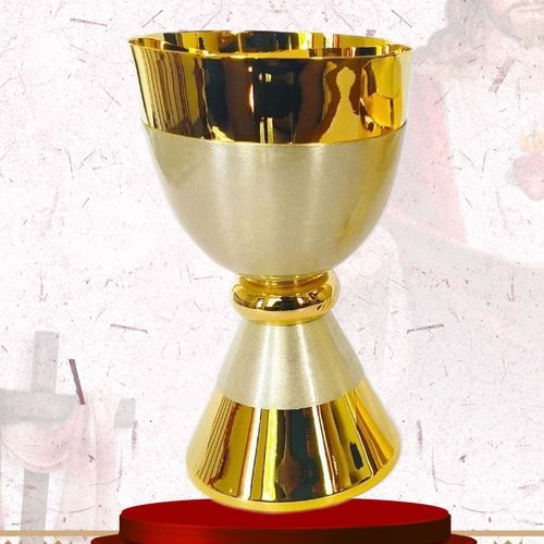 Gold and Brushed Silver Chalice