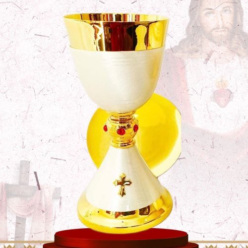 Gold and Satin Silver Chalice and Paten