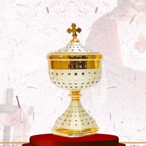 Gold Pierced Ciborium with Lid