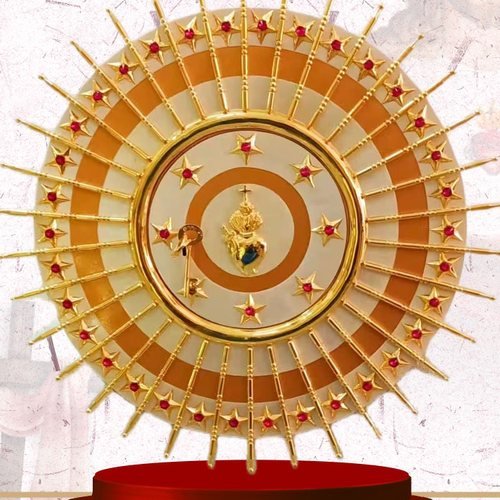 Large Gold Sunburst Exposition Throne