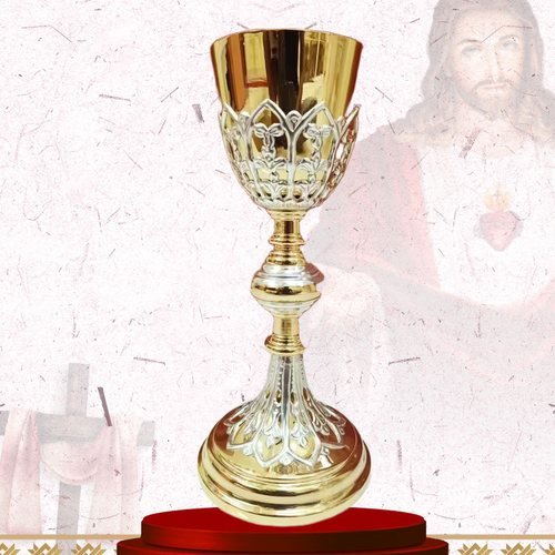 Gold Chalice with Silver Openwork Bowl