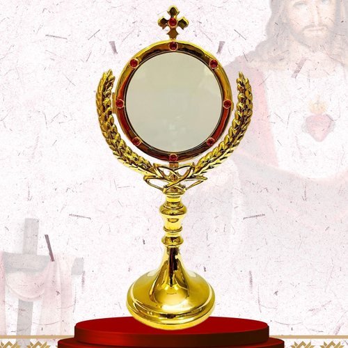 Gold Monstrance with Wheat and Laurel Sprays