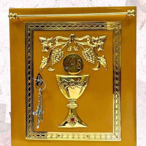 Gold Tabernacle Door with Vine and Chalice