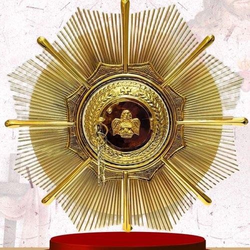 Round Gold Sunburst Tabernacle