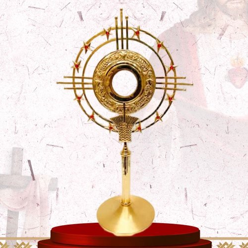 Gold Ring Monstrance with Star Tips