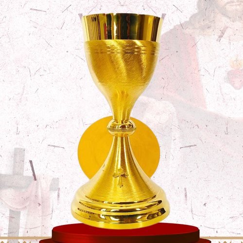Satin Gold Chalice and Paten