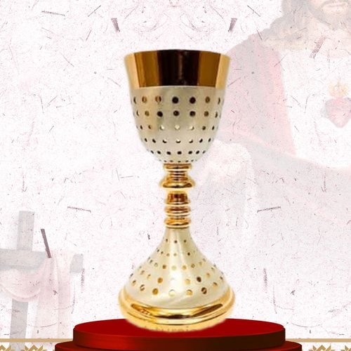 Gold and Ivory Dotted Chalice