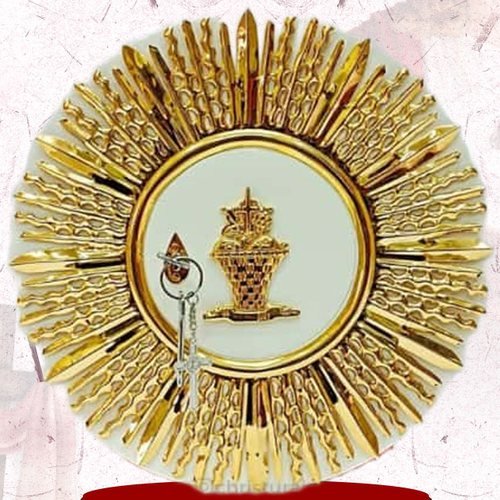 Gold Sunburst Tabernacle Door with Ciborium Motif