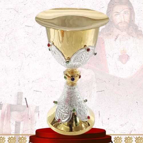 Jewelled Gold and Silver Filigree Chalice