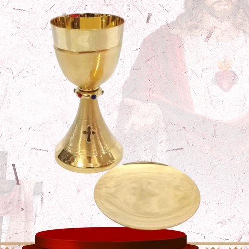 Polished Gold Chalice and Paten
