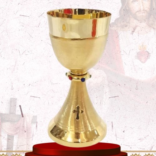 Plain Gold Chalice with Jewelled Node