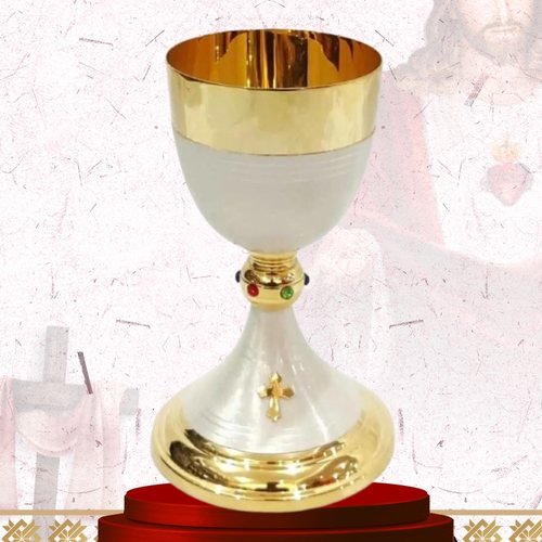 Gold and Frosted Silver Chalice