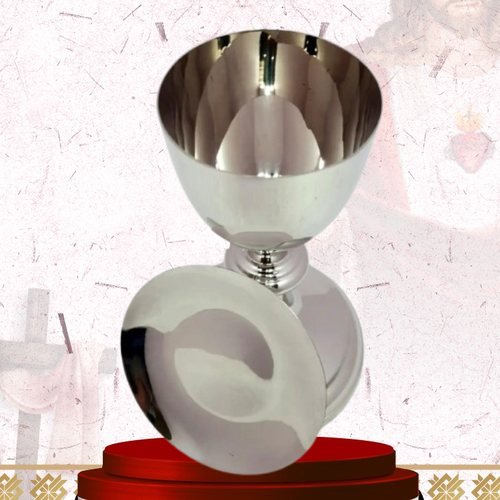 Polished Nickel Chalice and Paten