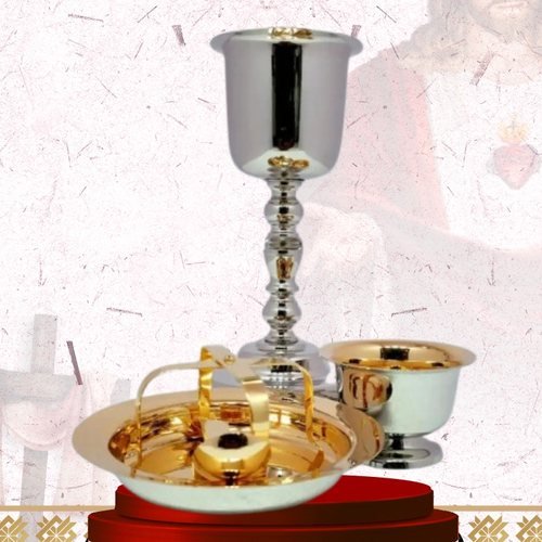 Altar Communion Set with Chalice and Cruets