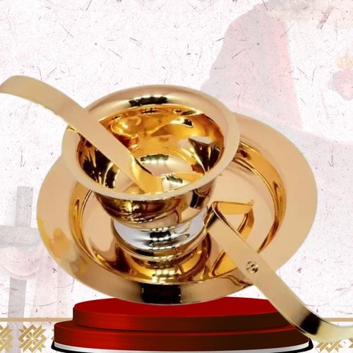 Gold Ablution Bowl and Dish Set