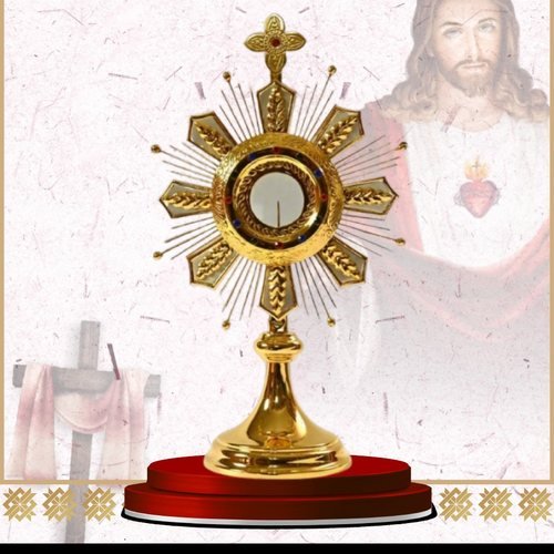 Gold Monstrance with Wheat Ear Rays