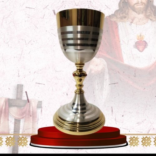 Silver Chalice with Gold Banded Cup