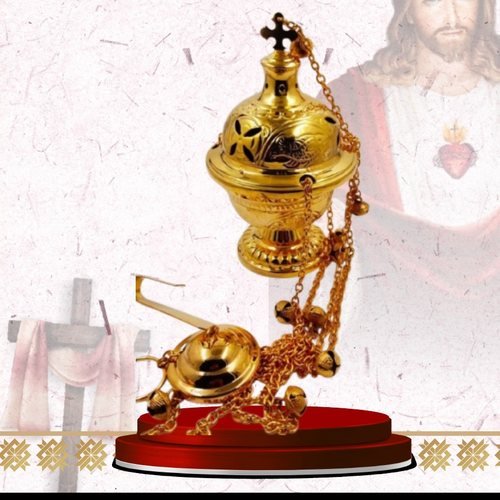 Gold Thurible and Incense Boat