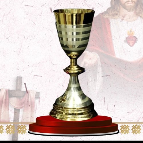 Gold Chalice with Dark Banded Cup
