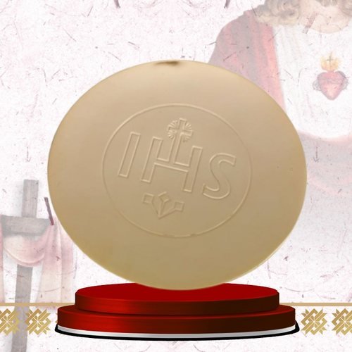 Gold Paten with IHS Emblem