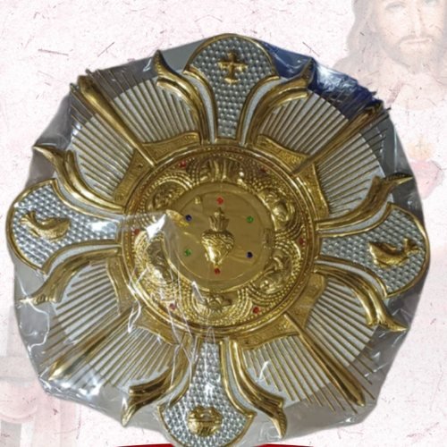Sunburst Backplate with Fleur-de-Lis and Doves