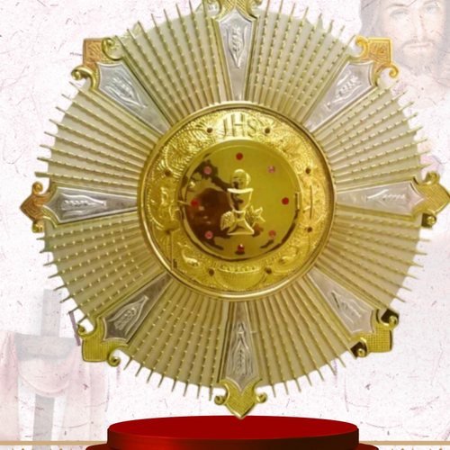 Gold Sunburst Backplate with IHS Medallion