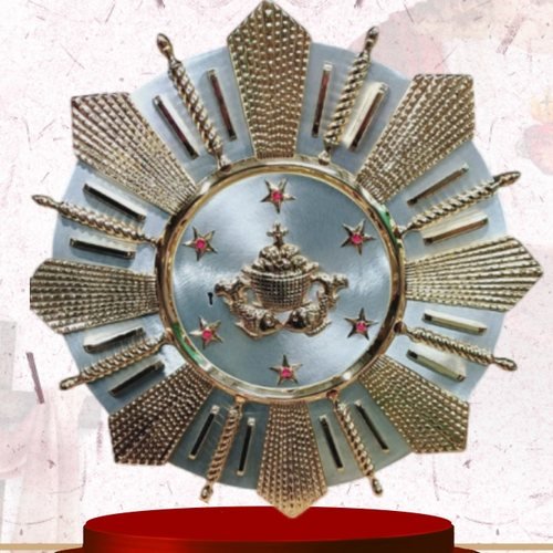 Gold and Silver Sunburst Backplate with Ciborium