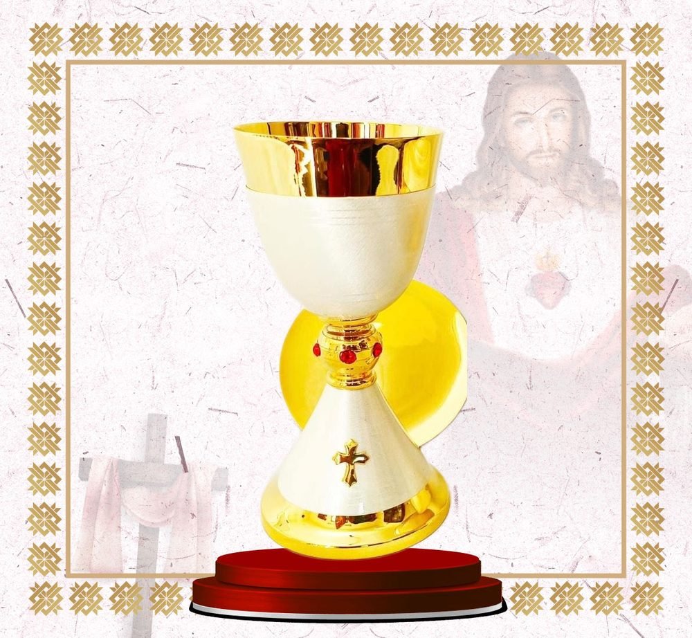 Gold and Satin Silver Chalice and Paten