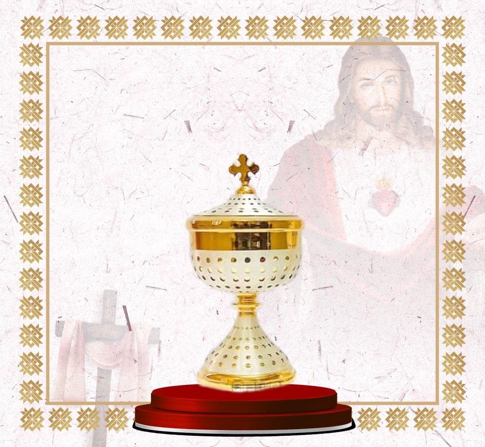 Gold Pierced Ciborium with Lid