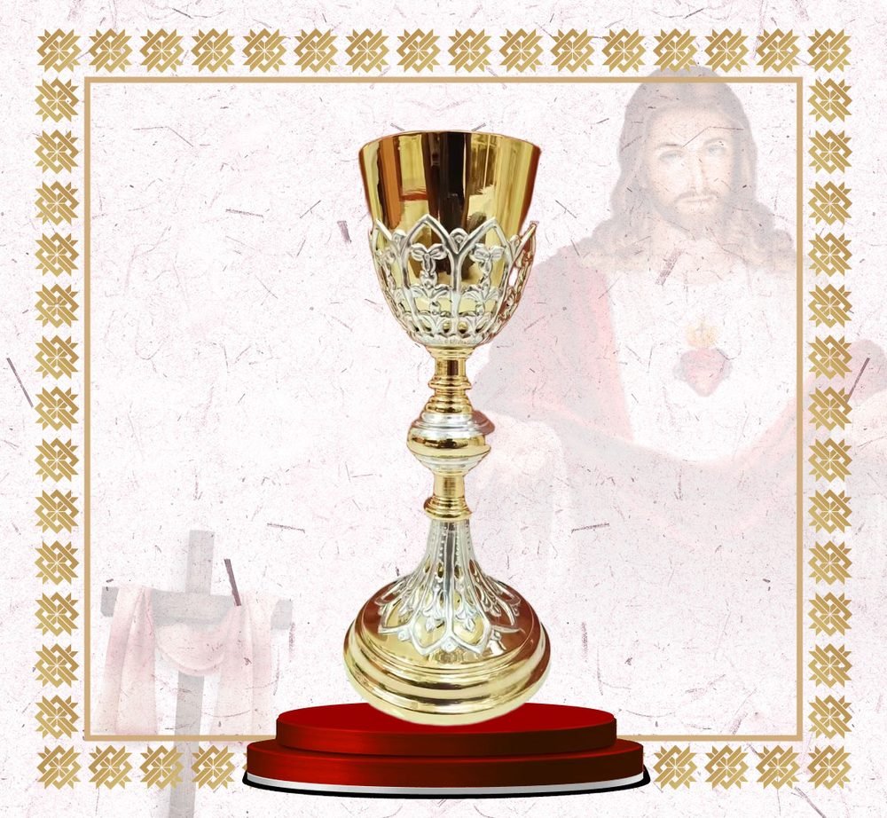 Gold Chalice with Silver Openwork Bowl