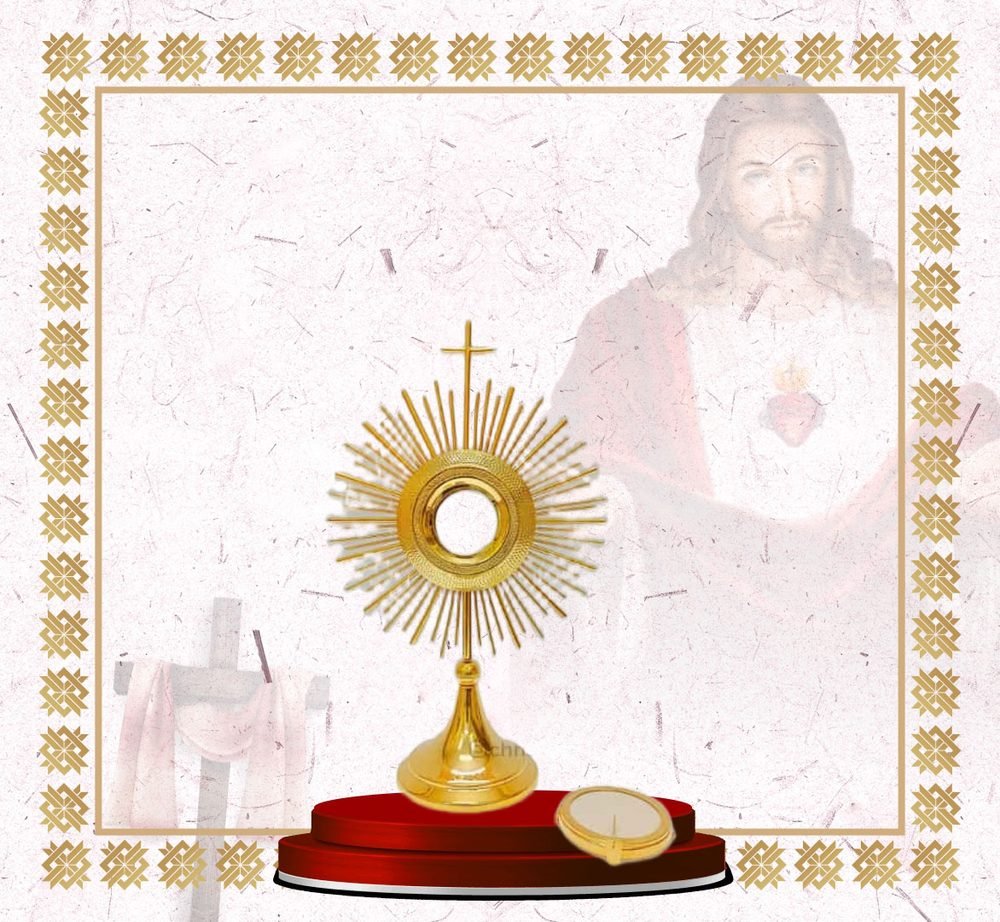 Small Gold Sunburst Monstrance with Luna