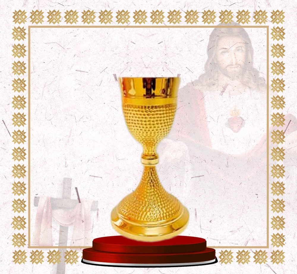 Gold Chalice with Beaded Texture