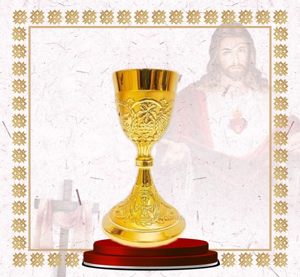 Gold Chalice with Vine Relief