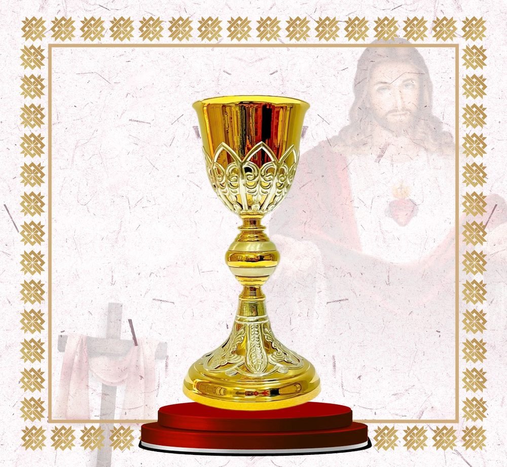 Gold Chalice with Pierced Tracery Band