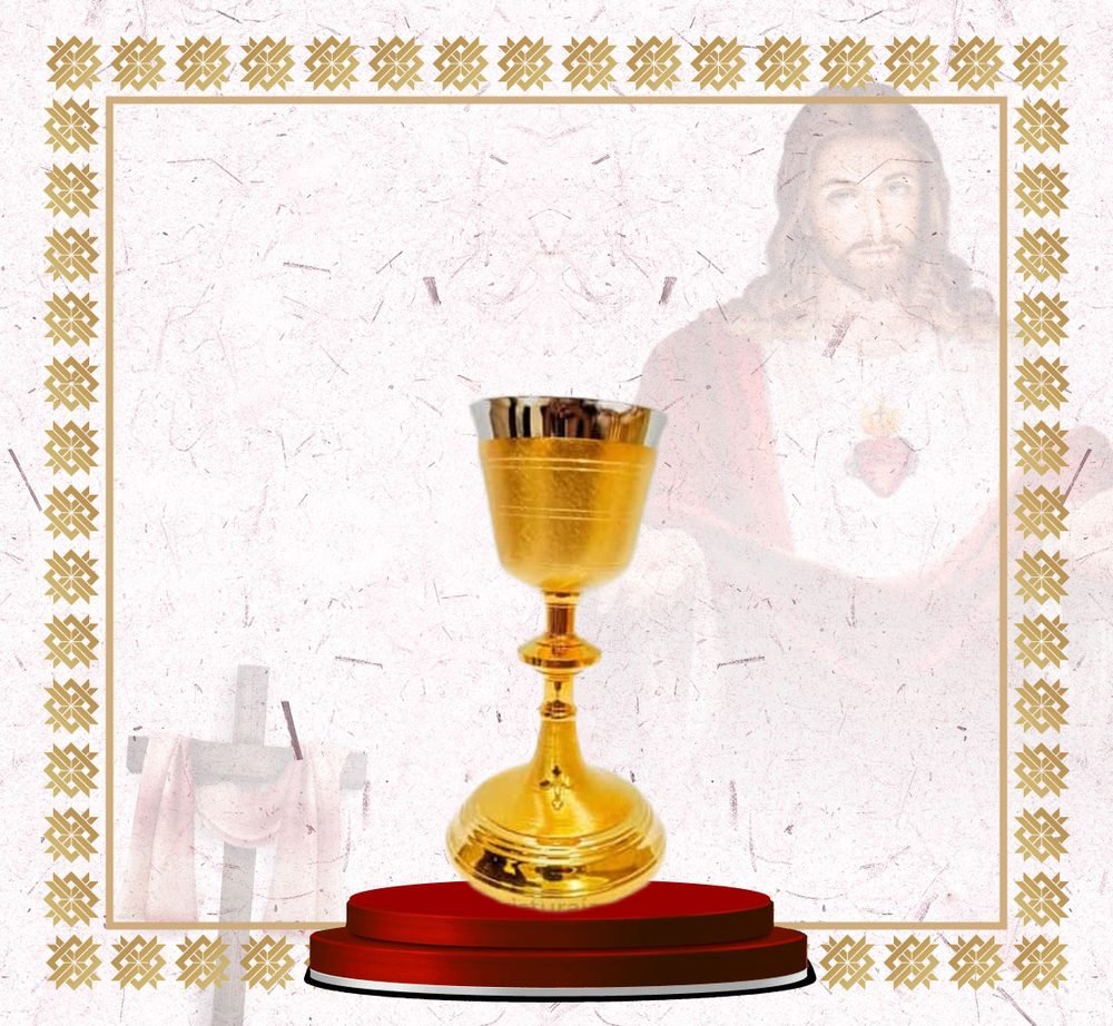Small Gold Chalice with Ornate Foot