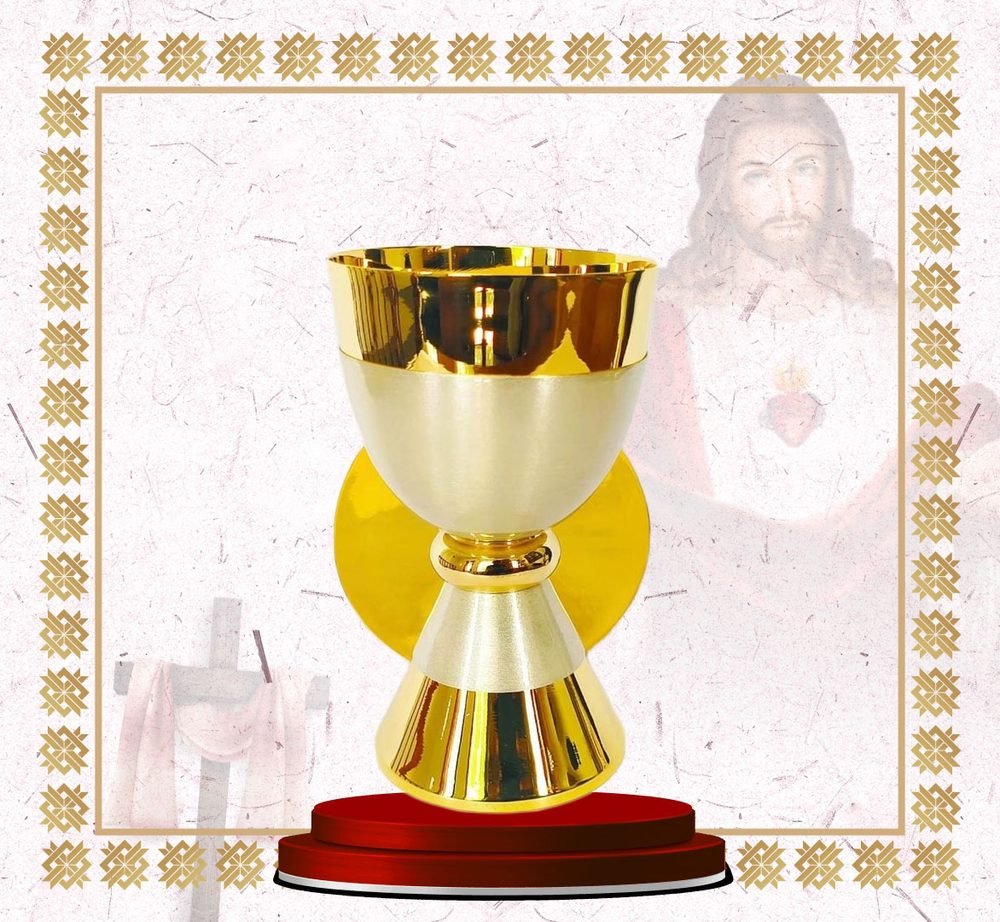 Gold and Satin Silver Chalice and Paten