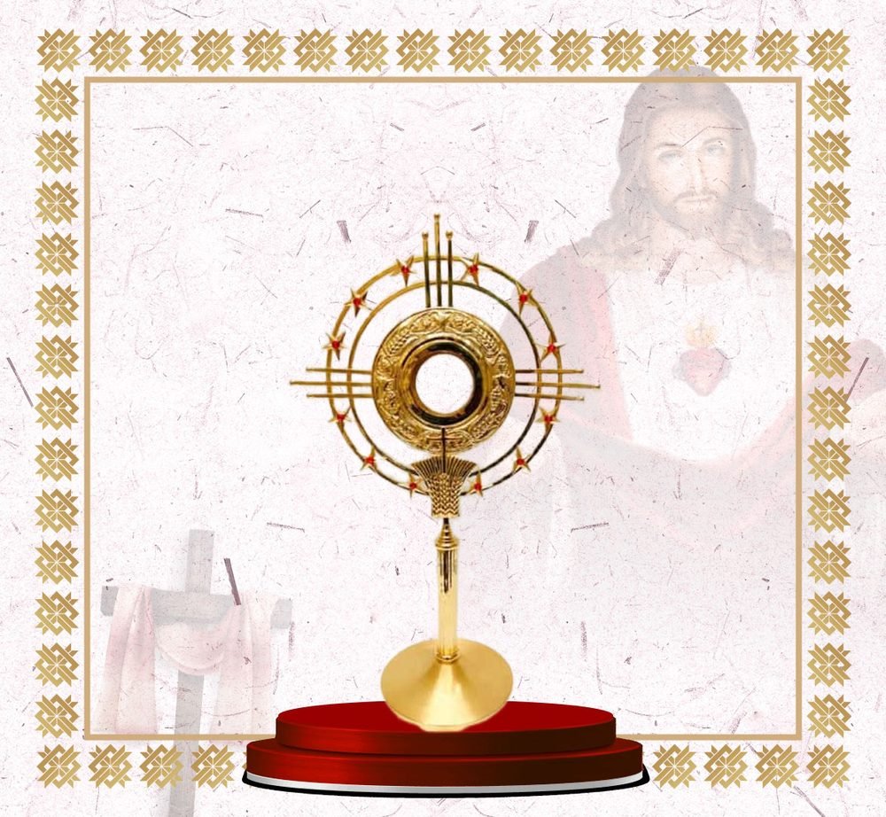 Gold Ring Monstrance with Star Tips