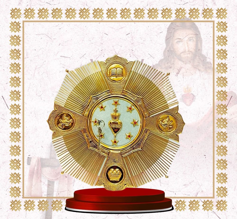 Large Gold Tabernacle Door with Sacred Heart