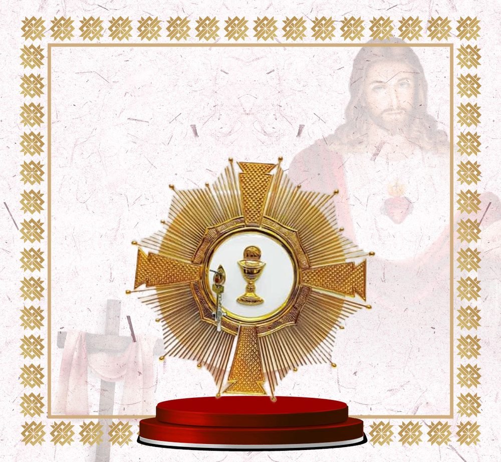 Gold Cross-Form Tabernacle Door with Chalice