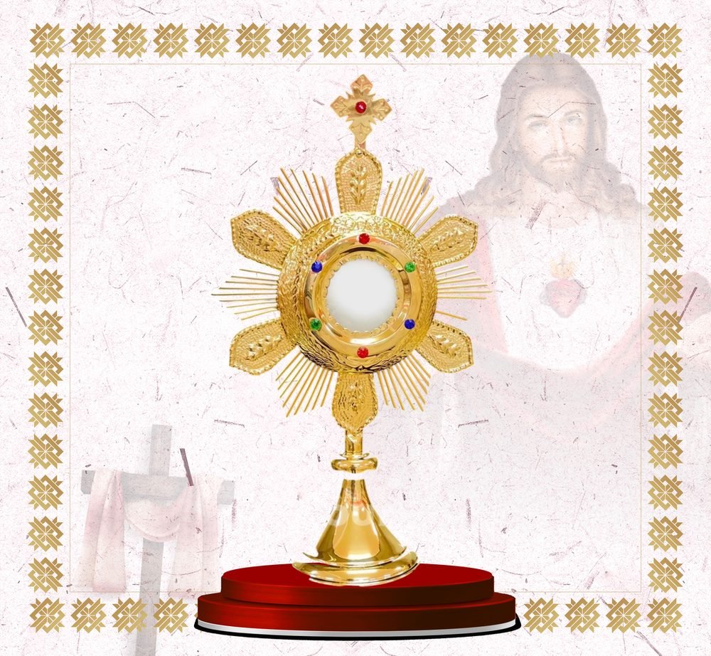 Gold Monstrance with Wheat Sheaf Rays