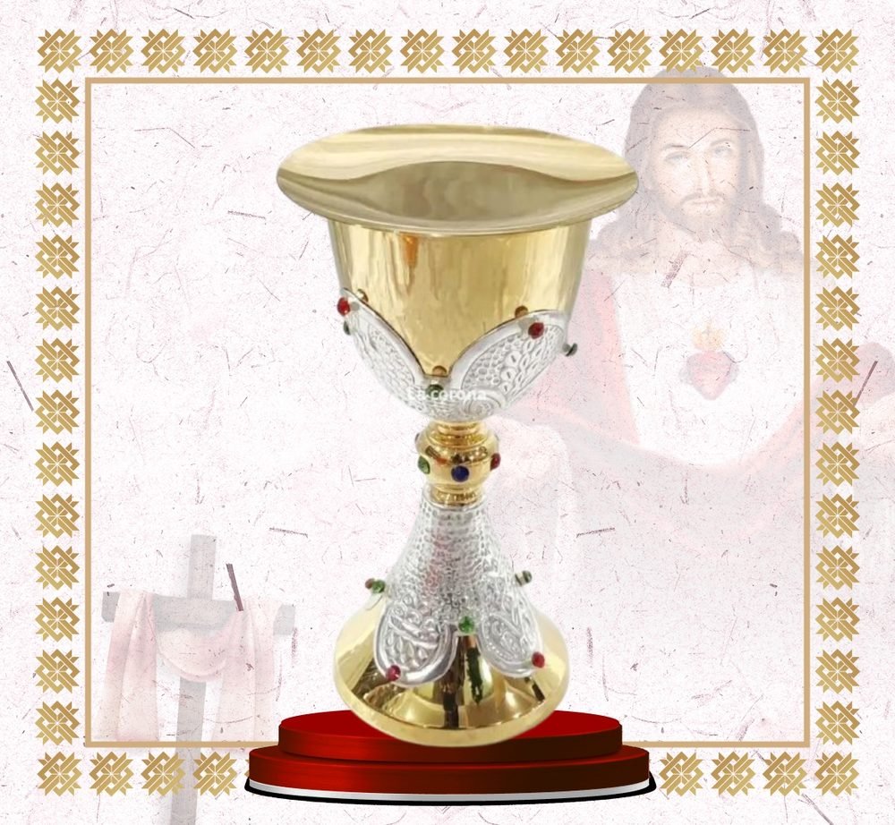 Jewelled Gold and Silver Filigree Chalice