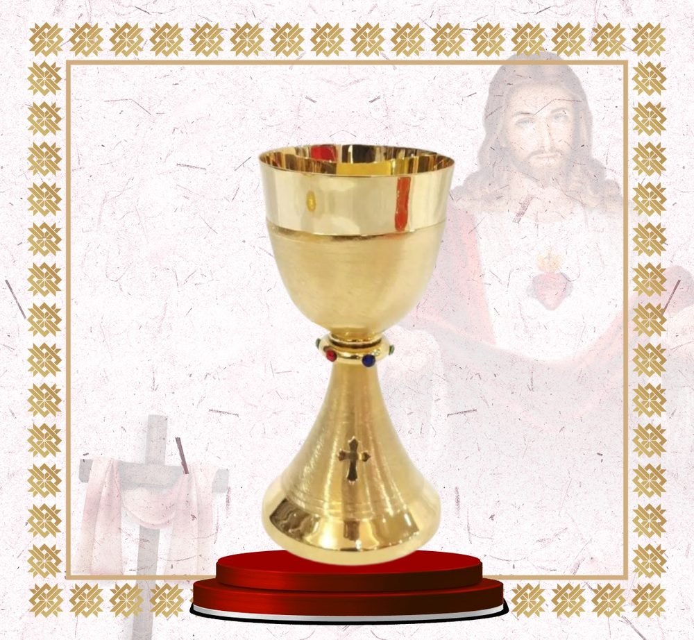 Plain Gold Chalice with Jewelled Node