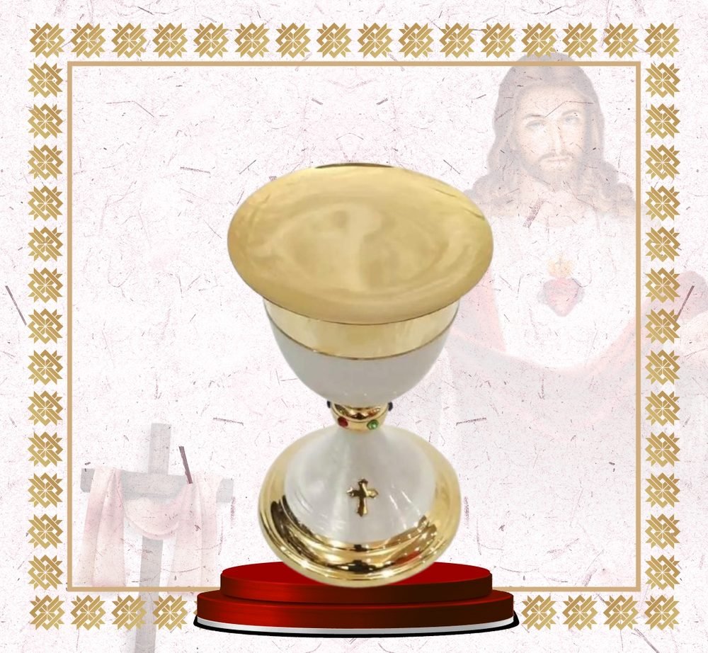 Gold and Silver Ciborium with Domed Lid