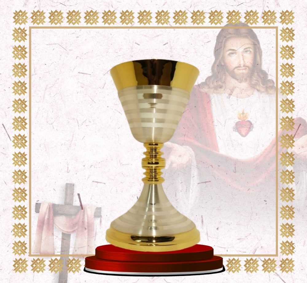 Gold and Ribbed Silver Chalice