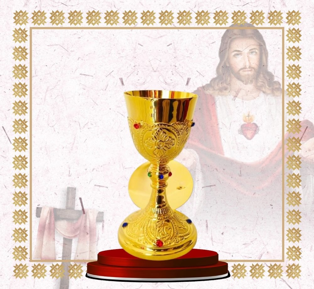 Jewelled Gold Chalice and Paten