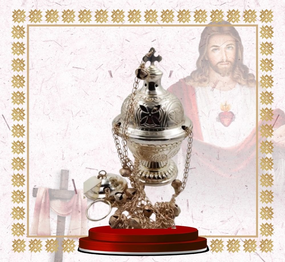 Silver Thurible with Belled Chains