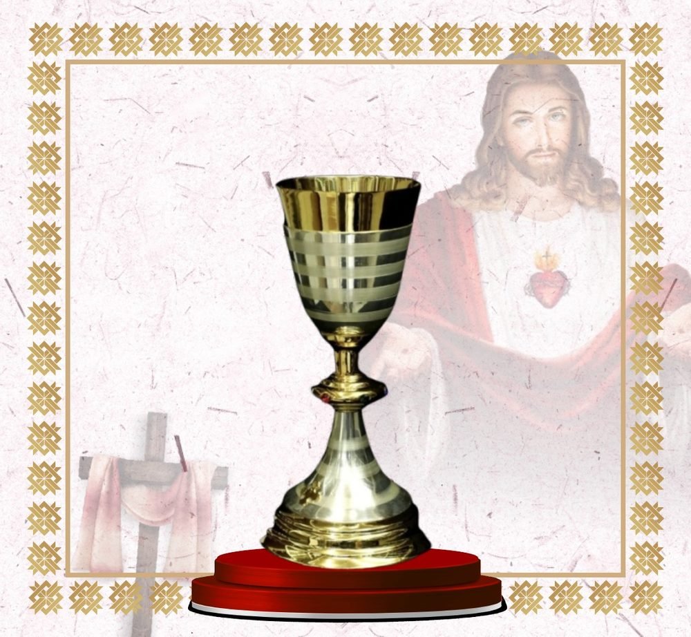 Gold Chalice with Dark Banded Cup