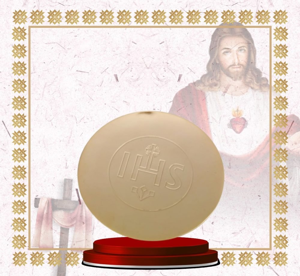 Gold Paten with IHS Emblem