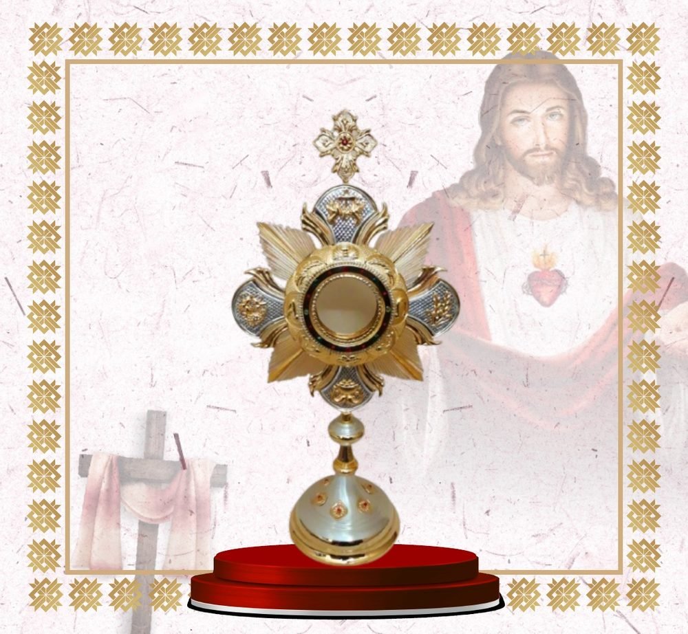 Gold and Silver Quatrefoil Monstrance