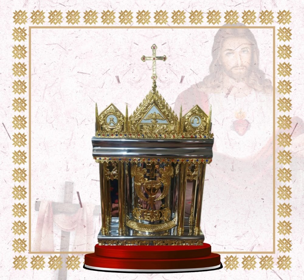 Gothic Silver and Gold Tabernacle